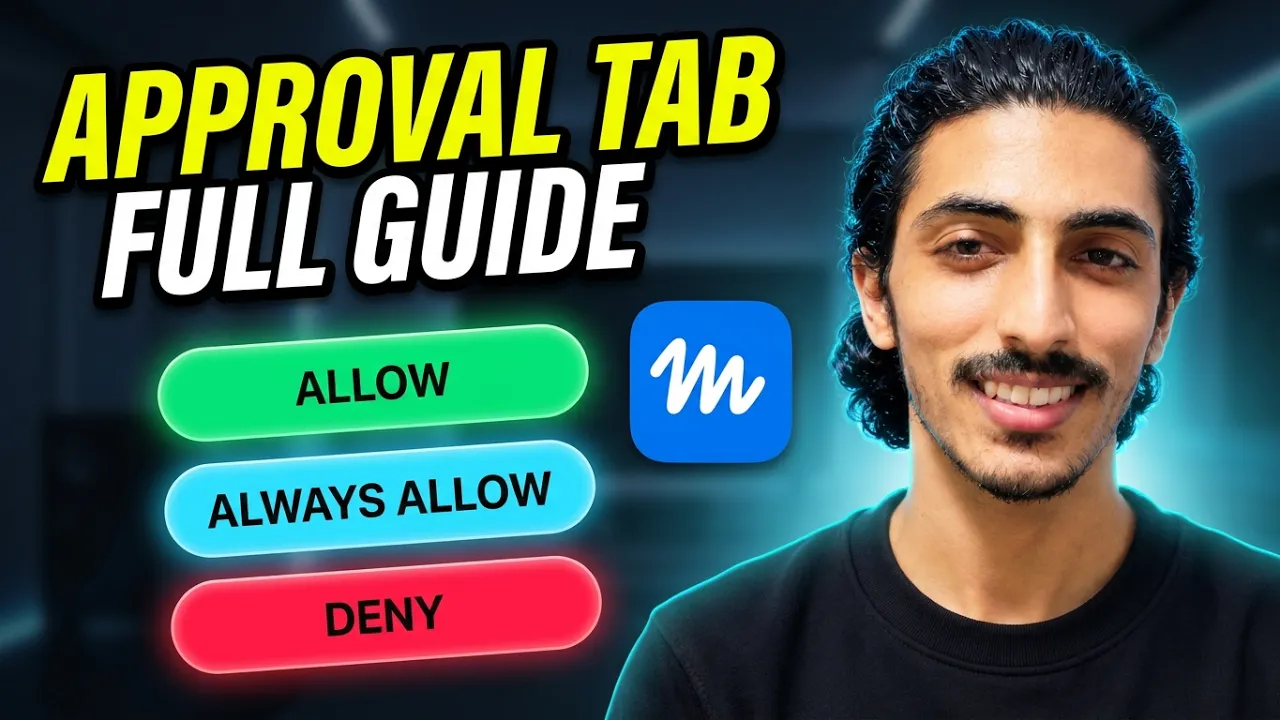 Ali Suleman's Muse Approval Tab tutorial cover showing Allow, Always Allow, and Deny choices
