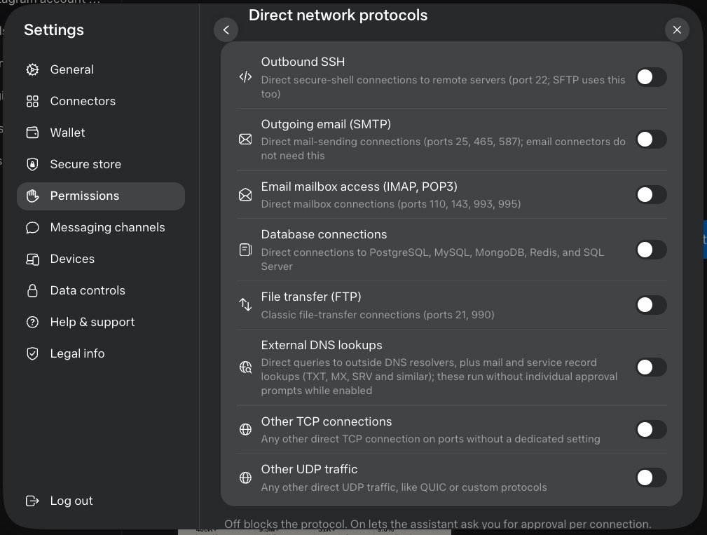 Muse permission settings separating outbound SMTP from IMAP and POP3 mailbox access