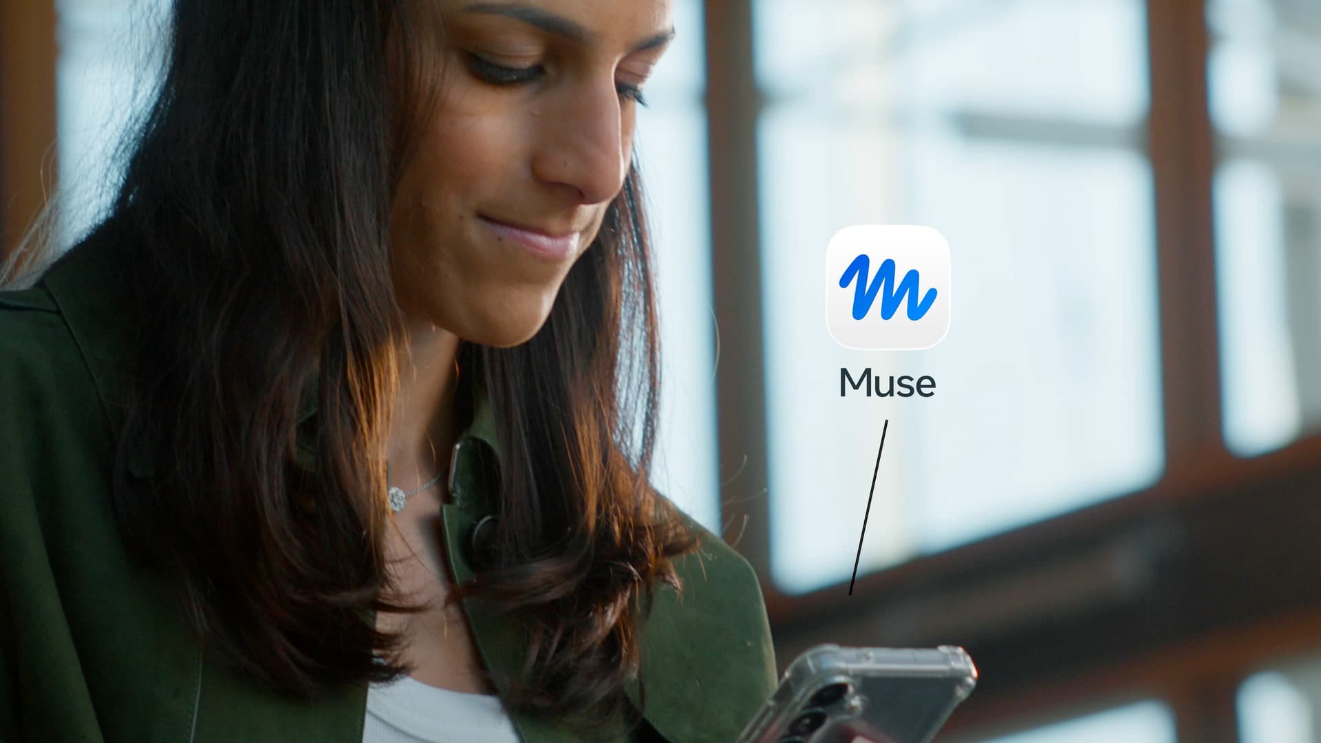 Muse 官方发布海报展示 Muse 标志与手机语音交互场景